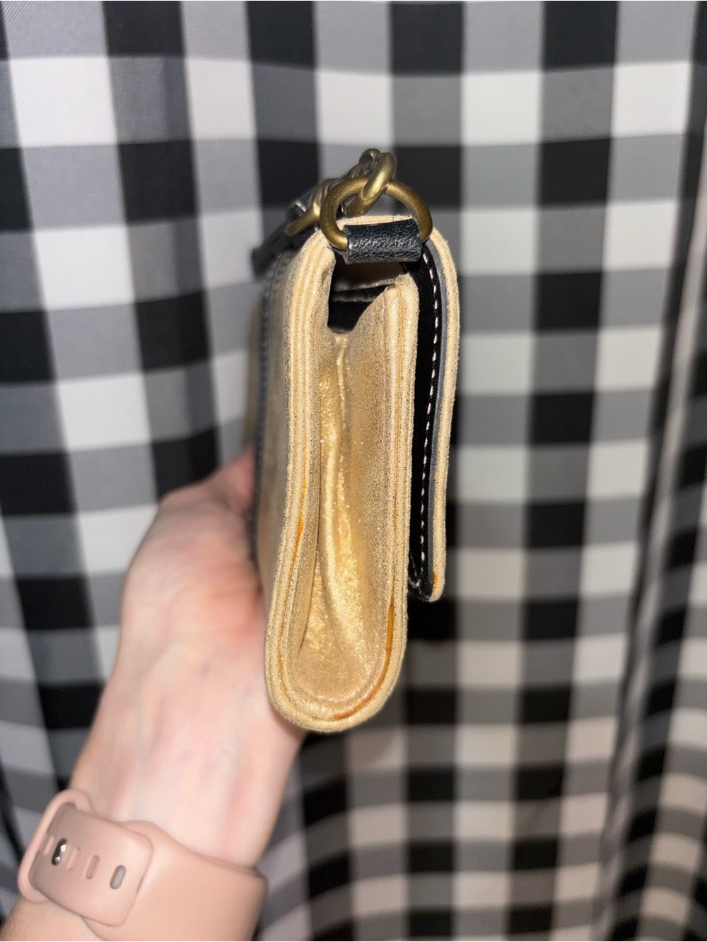 Coach Soho Metallic Gold Leather Wallet/Wristlet Clutch Y2K 2003 - Picture 4 of 8